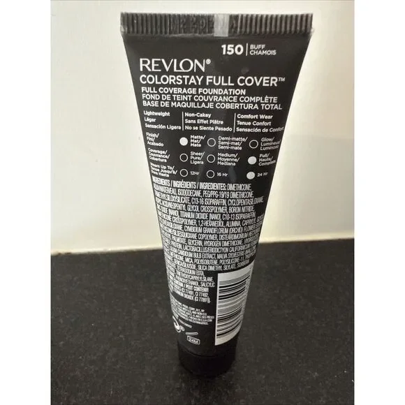 Revlon Colorstay Full Cover Foundation (1fl.oz/30ml) - Sealed - Buff Chamois 150 - Picture 2 of 3